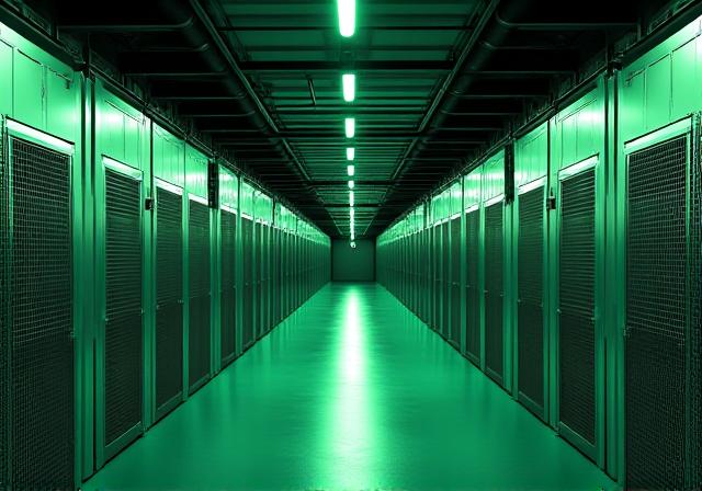 Secure gated section of a clean warehouse facility